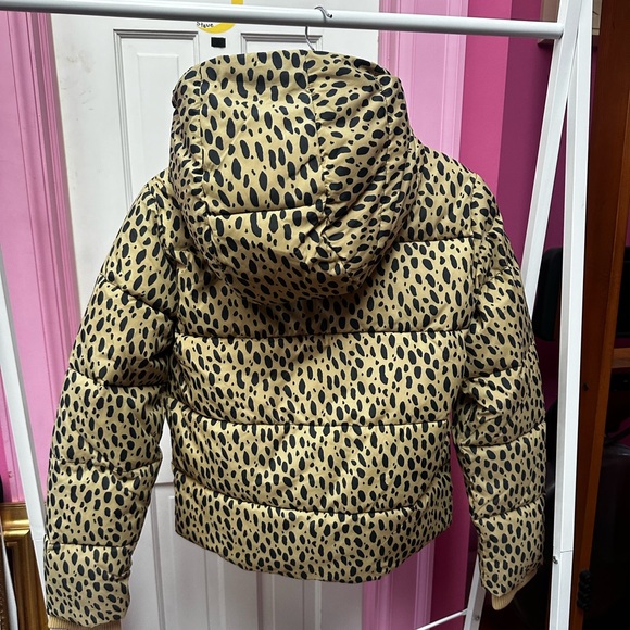 J.Crew leopard print girls puffer jacket - Picture 4 of 7